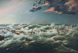Fartyget Admella förlista, Cape Banks, 6 augusti 1859 av James Shaw