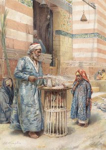 Sötmatsförsäljaren (chromolitho)