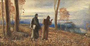 Dante och Vergilius i Vallombrosa, 1866