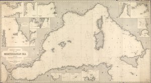 Karta över västra Medelhavet