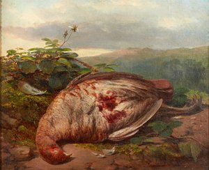 A Still Life of Dead Game (olja på duk) av James Sr Hardy