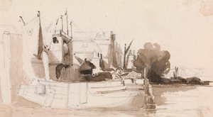 En Thames pråm av James Stark