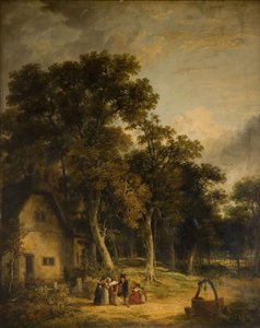 Stuga i en skog, 1859.