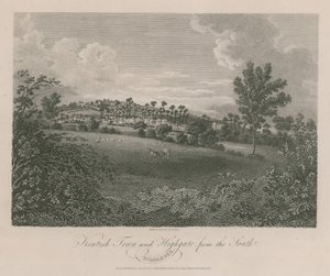 Kentish Town och Highgate, Middlesex, från söder