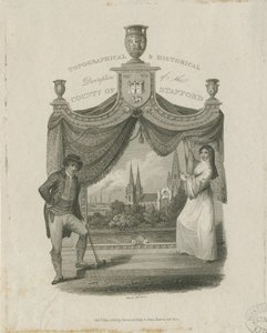 Lichfield Cathedral - South West View: gravyr och [c 1820] av James Storer