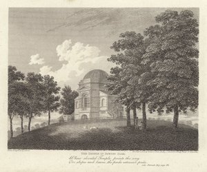 Robert Bloomfield, poet: Templet i Euston Park (gravyr)