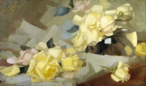 Rosor (olja på duk) av James Stuart Park
