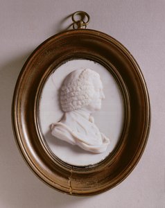 Porträtt av John Harrison (1693-1776) (emaljpasta)