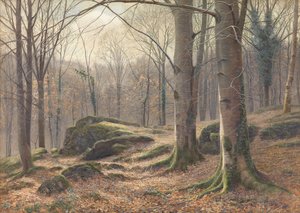 En vintermorgon, rimfrost smälter, 1885-1894