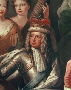 Detalj av George I från Painted Hall, Greenwich