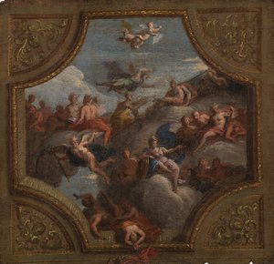 Skiss för en takdekoration, 1700 av James Thornhill