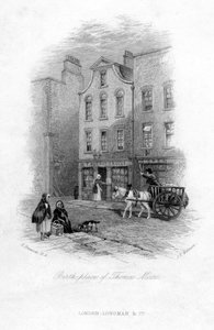 Thomas Moores födelseplats, Dublin, c1800-talet.