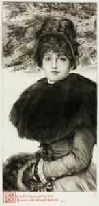 En promenad i snön av James Tissot