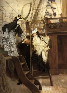 Går ombord på yachten av James Jacques Joseph Tissot