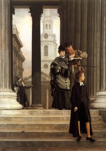 London besökare av James Jacques Joseph Tissot