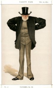 Newcastle on Tyne, Joseph Cowen, brittisk politiker, 1872. av James Jacques Joseph Tissot