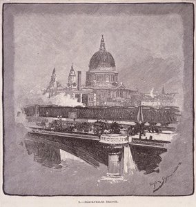 Blackfriars Bridge, London, 1796