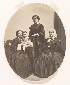 Fyra generationer, ca. 1860.