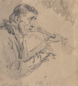 Mr James Derby spelar violin av James Ward