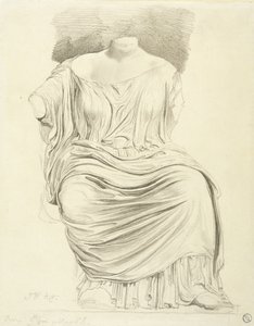 Study of Sculpture: from the Elgin Marbles (penna på papper) av James Ward