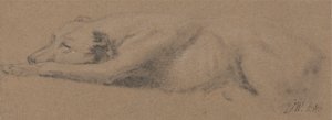 Studie av en sovande hund av James Ward