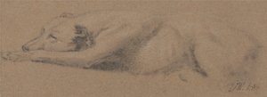 Studie av en sovande hund av James Ward