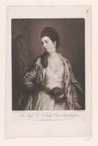 Porträtt av Charlotte Johnstone The Right Honble. Lady Charlotte Johnston (titel på objekt)