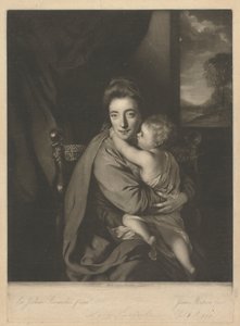 Caroline Curzon (född Colyear), Lady Scarsdale och hennes son, ärade John Curzon