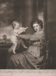 Caroline Duchess of Marlborough med Lady Caroline Spencer Hennes dotter
