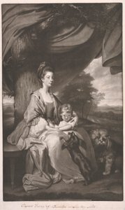 Hertiginnan av Buccleuch med sin dotter, Lady Mary Scott