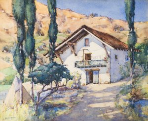 Fuenebri, norra Spanien, 1900-talet (akvarell)