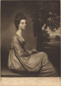 Jemima grevinna Cornwallis av James Watson after Sir Joshua Reynolds