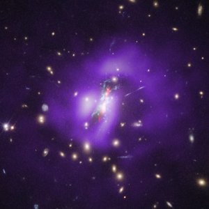 Phoenix-klustret (Hubble, Chandra, VLA) av James Webb Space Telescope (NASA)