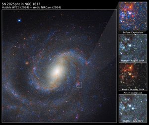 SN 2025pht i NGC 1637 av James Webb Space Telescope (NASA)