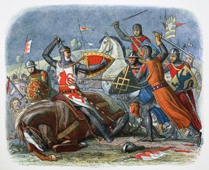 Simon de Montforts död, slaget vid Evesham, Worcestershire, 1265 1864.