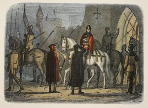 Henry V marscherar ut mot Lollards, från A Chronicle of England BC 55 till AD 1485, pub. London, 1863