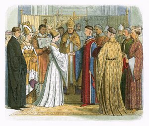 Äktenskap mellan kung Henrik V och Katherine av Frankrike av James William Edmund Doyle