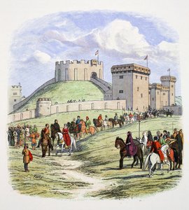 Matilda får gå i pension från Arundel, Sussex, 1139 1864 av James William Edmund Doyle