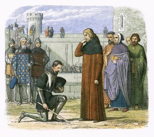Möte mellan Richard II och Henry Bollinbroke där Henry kräver tronen av James William Edmund Doyle