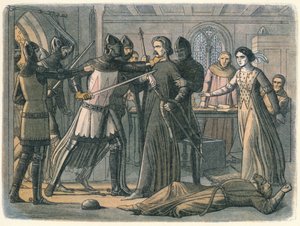 Mortimer greps av kungen, 1325 1864 av James William Edmund Doyle