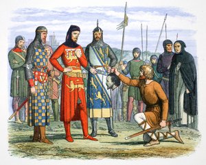 Piers Gavestons huvud visas för Earl of Lancaster, 1312 1864.