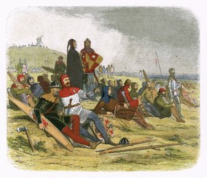 Engelsmännen väntar på fransmännen vid Crecy av James William Edmund Doyle