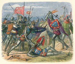 Kungen attackerades av hertigen av Alencon, 1415 18640 av James William Edmund Doyle