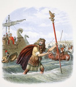 Den romerska fanbäraren av den 10:e legionen som landade i Storbritannien, 55 f.Kr. 1864.