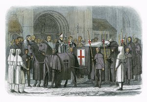 Kroppen av kung Richard II fördes till St Pauls katedral av James William Edmund Doyle