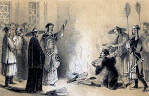 Bränning av kinesiska böcker, 300-talet f.Kr., 1847