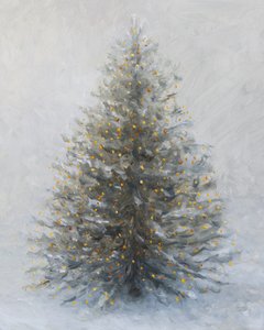 Snöig julstämning