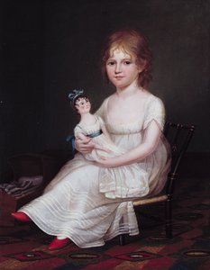 En flicka som håller en docka, 1804