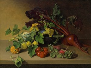Stilleben med grönsaker, 1826