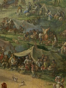 Detalj av grävning av Gent-kanalen (olja på duk)